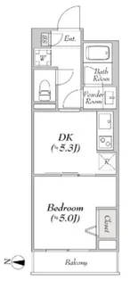ルミークアン東陽町【2階】の間取り