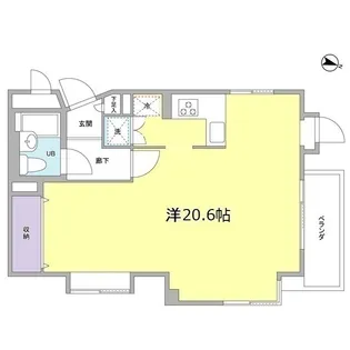 ホメスト池尻【2階】の間取り