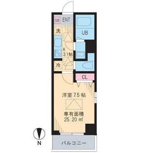 コレクト元代々木【5階】の間取り