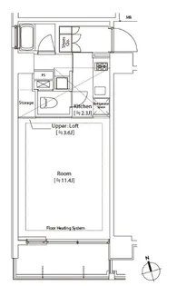 カスタリア中延【12階】の間取り