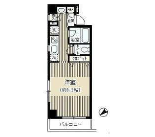 ブレコンプラザ銀座【6階】の間取り