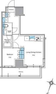 ルフォンプログレ渋谷ヒルトップ【7階】の間取り
