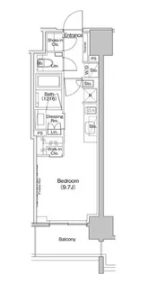 ザ・パークハビオ元浅草プレイス【2階】の間取り