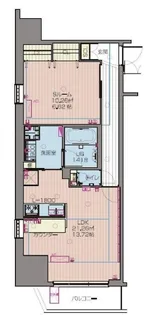 プレジオ本町【1108号室】の間取り