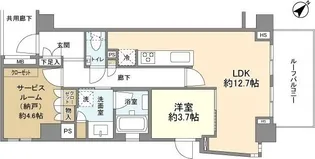 オープンレジデンシア六義園山手プレイス【4階】の間取り