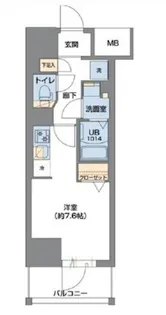 Metrosa谷町六丁目South【806号室】の間取り