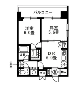 2DKの間取り画像