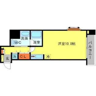 アーデン江戸堀【5階】の間取り