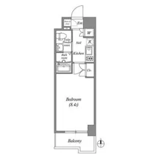 Gramercy Nipponbashi【8階】の間取り