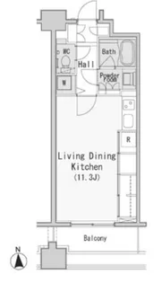レジディア西麻布【8階】の間取り