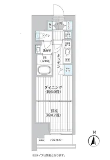 ライオンズフォーシア清澄白河【2階】の間取り