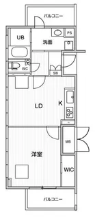 アステリオ北堀江ザ・メトロタワー【15階】の間取り