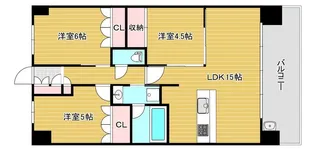 メイツグラン九条駅前【14階】の間取り