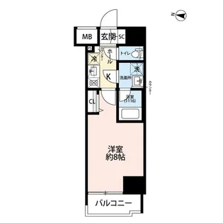 プレール・ドゥーク東雲Ⅲ【6階】の間取り