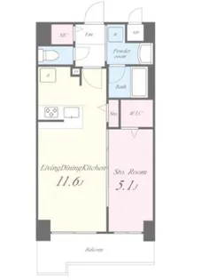サンセール豊崎【7階】の間取り