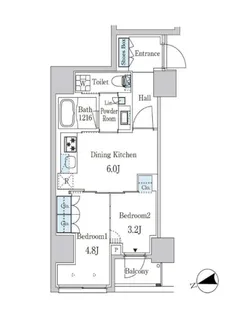 ザ・ライオンズフォーシア外神田【8階】の間取り