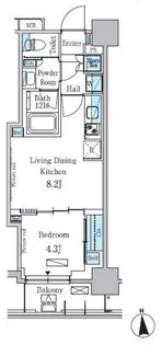 パークアクシス学芸大学レジデンス【5階】の間取り