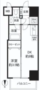 イグレック南本町【14階】の間取り