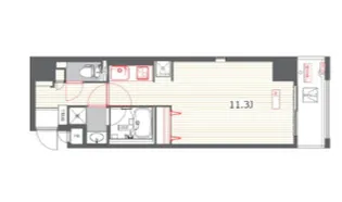 ブラービ南船場【5階】の間取り