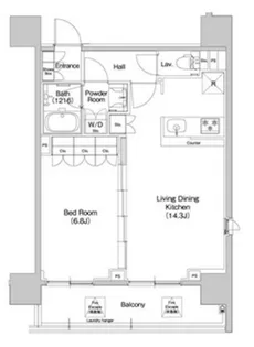 コンフォリア品川EAST【6階】の間取り