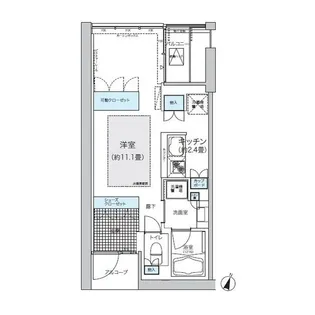 ガーデニエール砧ウエスト【4階】の間取り