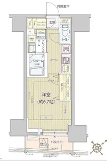 レビスタ白金高輪【9階】の間取り