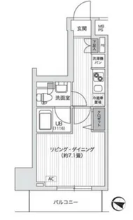東京都品川区東五反田1丁目【マンション】の間取り