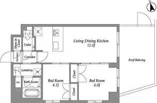 ENetial代官山【5階】の間取り