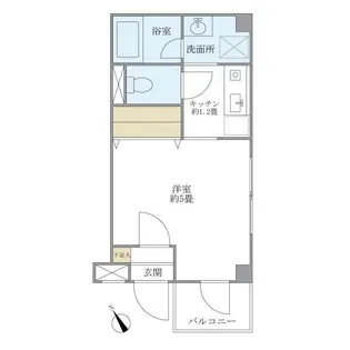 キバサンフラット【2階】の間取り