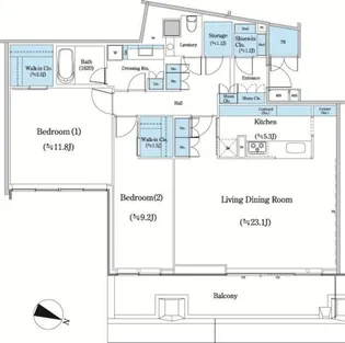二番町テラス【10階】の間取り
