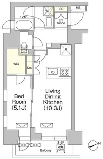 テラス大崎【5階】の間取り