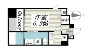 GranDuo恵比寿Ⅱ【7階】の間取り