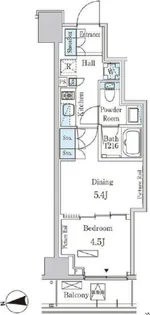 パークアクシス三番町【5階】の間取り