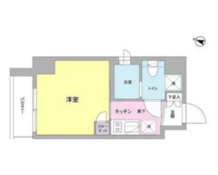 シンシア芝浦lunetta【8階】の間取り