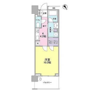 クロスエアタワー【13階】の間取り