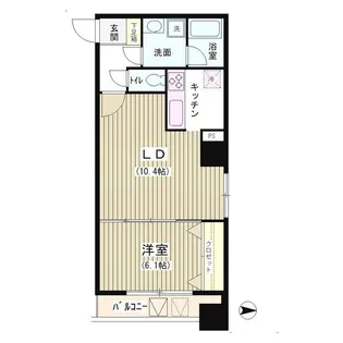 アクアコート【7階】の間取り