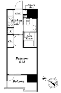 ベルファース目黒【6階】の間取り