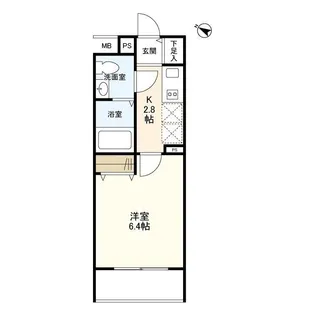 東京都渋谷区本町2丁目【マンション】の間取り