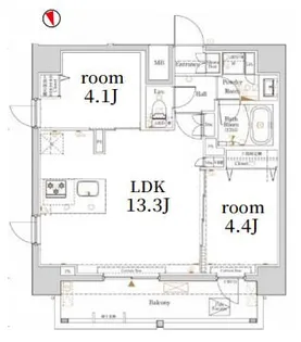 Log銀座EAST【7階】の間取り