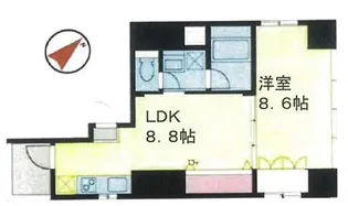 GINZA HOUSE【Floor3号室】の間取り