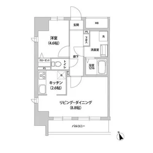 KANZE SHIBAURA RESIDENCE【9階】の間取り
