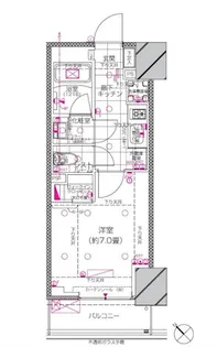 ピアース赤坂【2階】の間取り