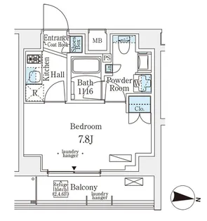 メゾン・クロイゾン【3階】の間取り