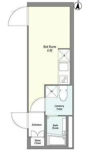 SOLASIAresidence都立大学【2階】の間取り