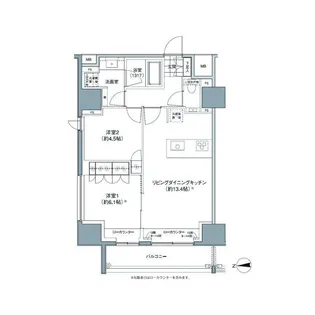 パークハビオ東中野【11階】の間取り