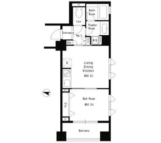 パークキューブ本郷【4階】の間取り