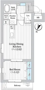 MDM柿の木坂【1階】の間取り