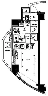 グランドコンシェルジュ広尾【8階】の間取り