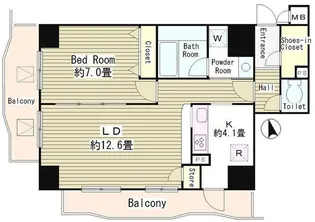 アルブル高輪【3階】の間取り