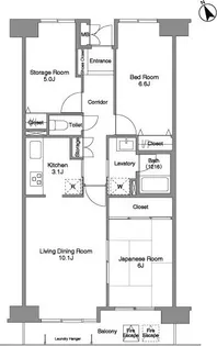 コンフォリア北葛西【1階】の間取り